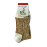 Fia Irish Socks - Women's and Men's Sizes, Choice of Colors in "Top Heel Toe" Style - Wool/Acrylic Blend