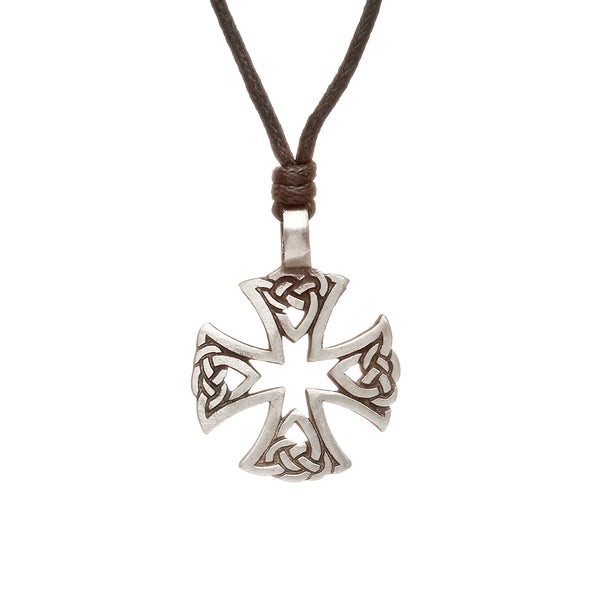 Celtic Cross Pewter Choker Necklace by Celtic Jewellery