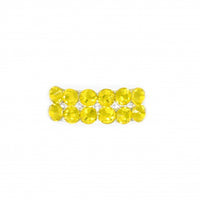 Buckles for Ghillies  - Mira - Citrine Yellow Diamente Irish Dance Pump Buckles